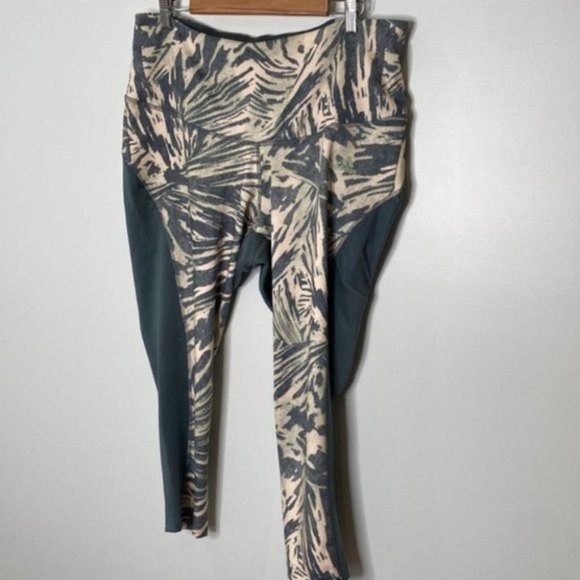 Adidas X Zoe Saldana Women Gray Blue U4U Aeroready 7/8 Leggings Plus Size 3X - Picture 6 of 15